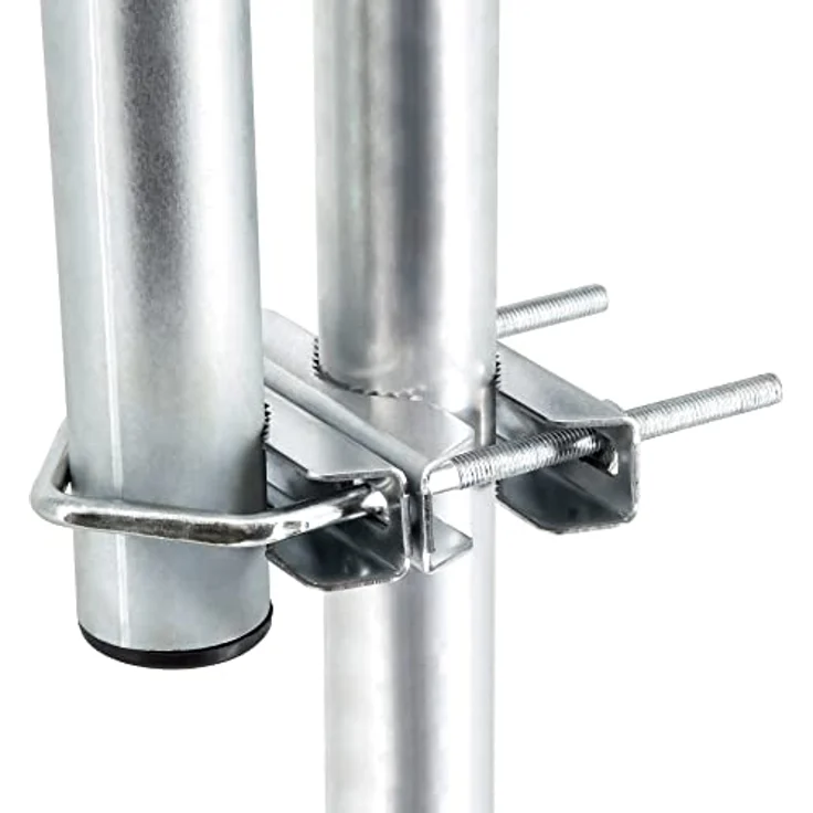 SkyRevolt Z-Ausleger 50 cm Rohr 48 mm mit Zahnschellen Geländer-Ausleger SAT-Antenne Mast-Ausleger Z-Halterung für Satelliten-Schüssel Stahl verzinkt – Bild 4