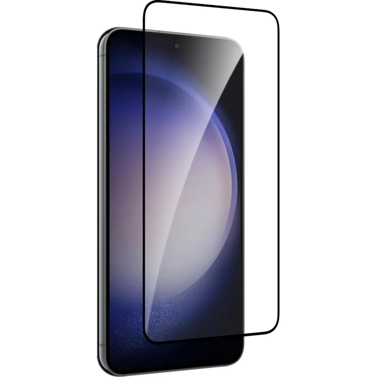 SBS Puro Frame Tempered Glass, Displayschutzfolie für Samsung Galaxy S24+, 9H Glashärte, schwarz, blasenfreie Installation