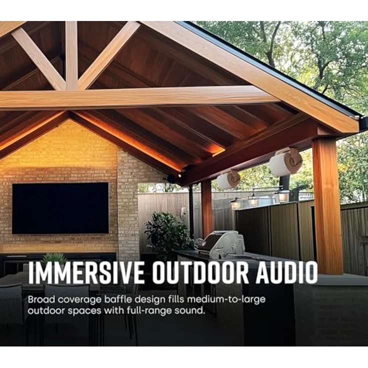 Polk Audio Atrium 6 sats Außen-Lautsprecher (100 W) weiß Satelliten-Lautsprecher - 100 Watt - weiß – Bild 9