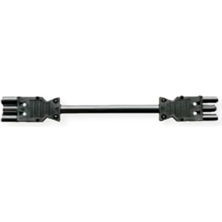 Bachmann 375.0551 Strom Verlängerungskabel, 4m mit GST18 Stecker/Buchse, schwarz – Bild 2