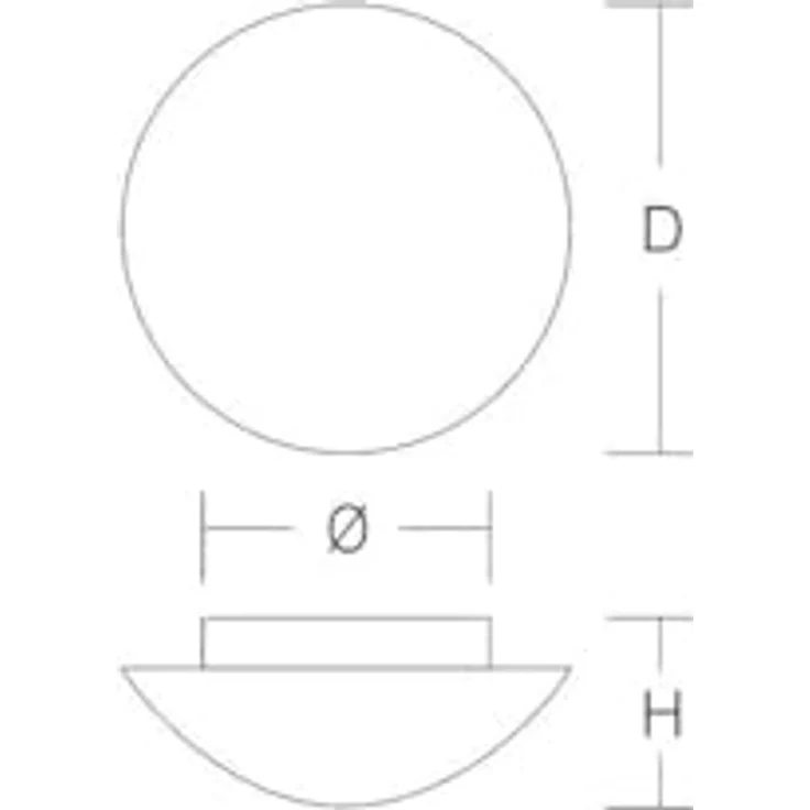 RZB ZIMMERMANN Deckenleuchte, SERIE FLAT-BASIC, 1 x E27/100W, kunststoff/silber - Preisvergleich – Bild 2