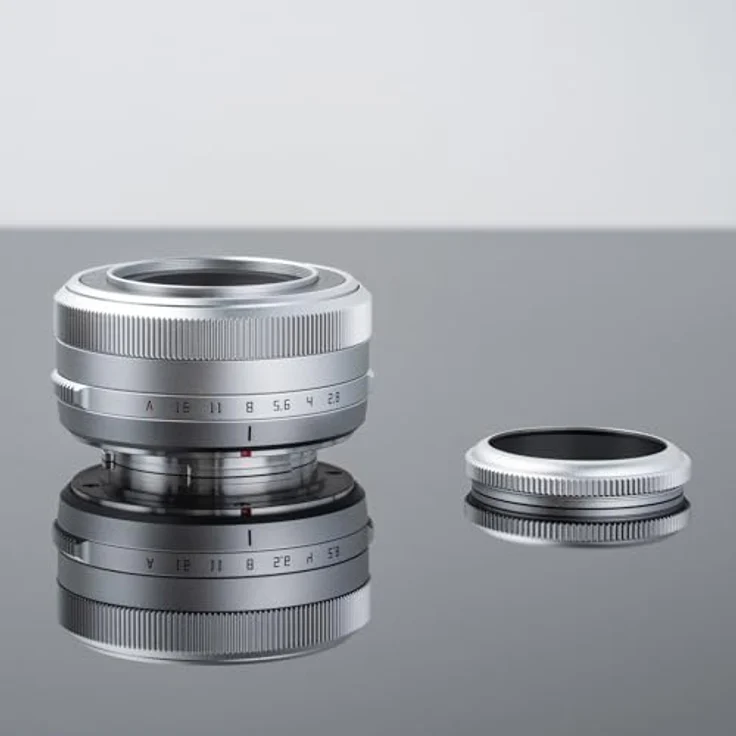 TTArtisan 27mm f2.8 Autofokus Objektiv für Fuji X Mount, Silber inkl. TTArtisan Mini LED Light, kompakt mit Bokeh-Effekt und unabhängiger Blende – Bild 5