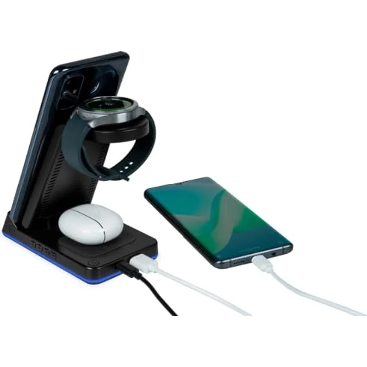 Thomson CL750IA, Wecker und Ladestation, 4 in 1 Induktionsladegerät für Apple-Geräte, mit schlummerfunktion und einstellbarem Nachtlicht – Bild 3