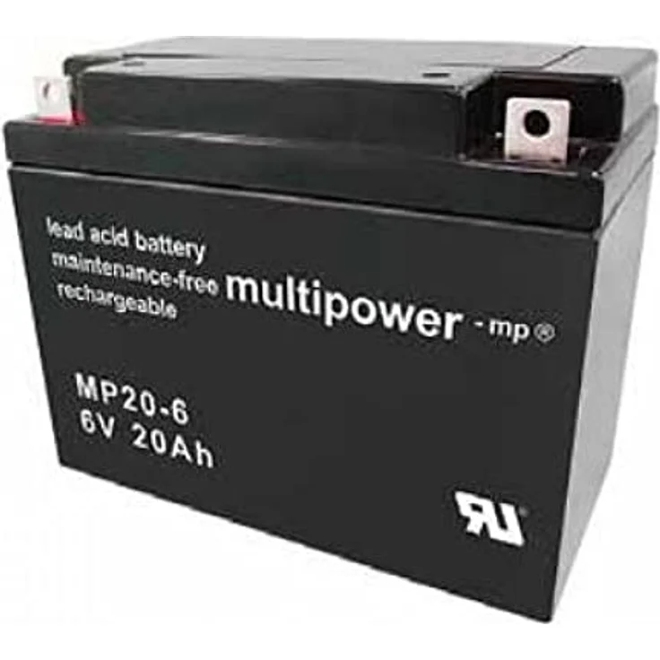 Multipower MP20-6 / 6V 20Ah Blei Akku AGM, Auto Batterie, blau – Bild 1