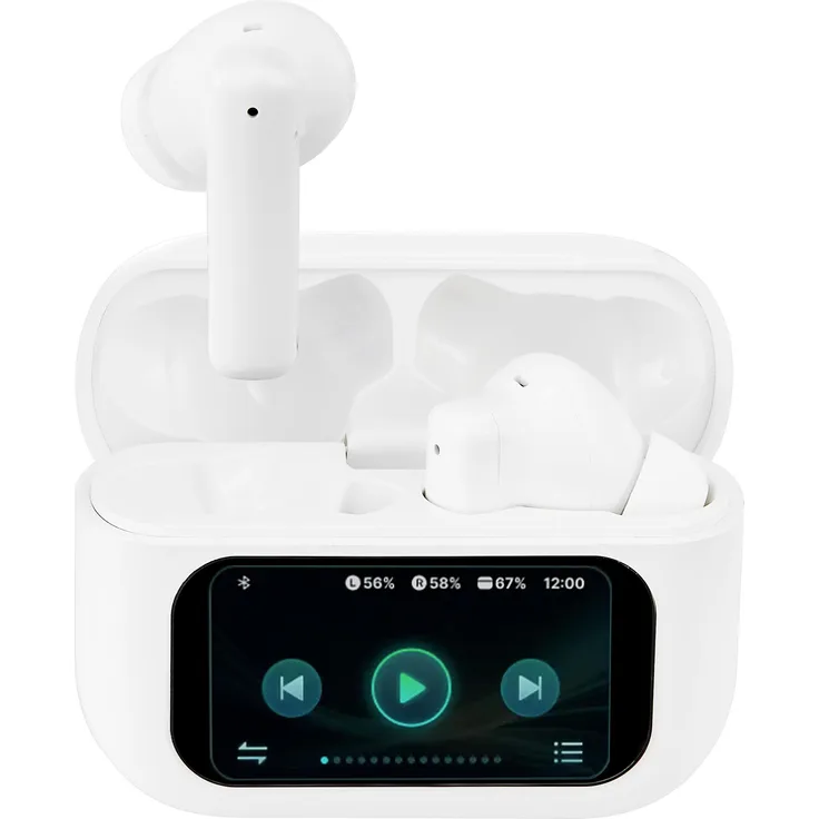 Streetz T600-WHT, True Wireless Kopfhörer mit ANC, 5 Stunden Akkulaufzeit, kabellos, Weiss