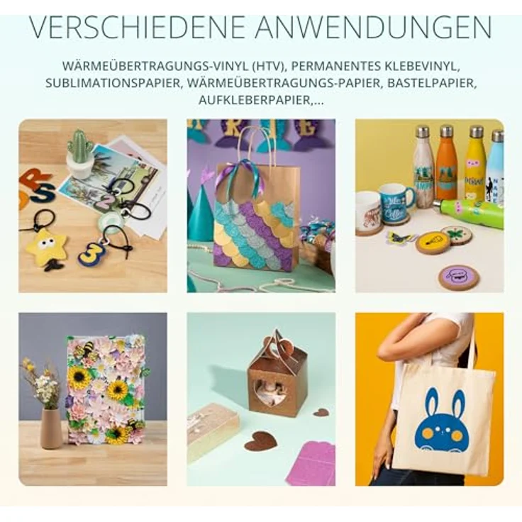 LOKLiK iCraft Plotter Maschine, Schneidemaschine für Textilien, Tassen und Dekorationen, kompatibel mit Flexfolie, Papier und Leder, blau – Bild 5
