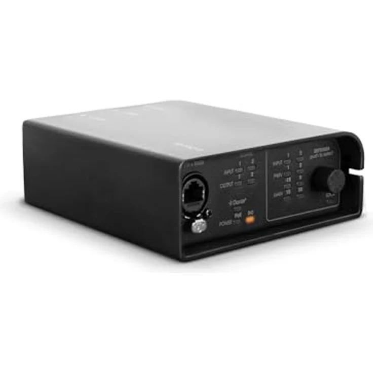 Palmer RIVER lahn - Dante-Interface mit 2x2 Ein- und Ausgängen, schwarz, inkl. verriegelbaren XLR-Anschlüssen und 48V Phantomspeisung – Bild 5