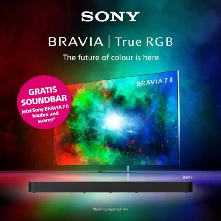BRAVIA 7 II K-85XR75M2 215 cm (85") True RGB LED TV schwarz  – Bild 20