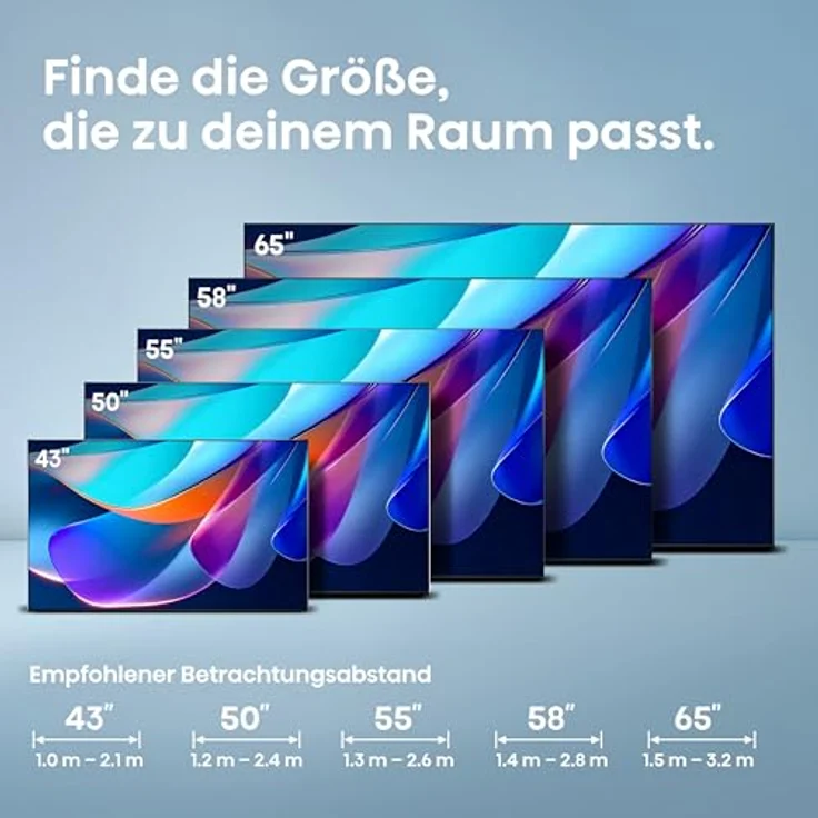 Hisense 43E6DS, UHD Smart TV 4K 60 Hz, 109,2 cm (43"), 3840 x 2160 Pixel, LED, WLAN, Schwarz – Bild 14