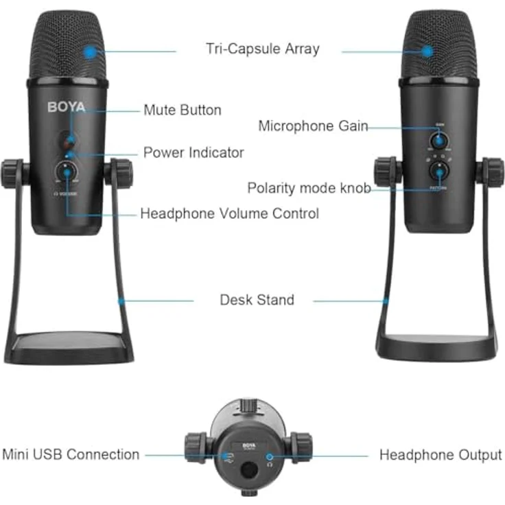 Boya BY-PM700 USB Studio Mikrofon – Bild 3