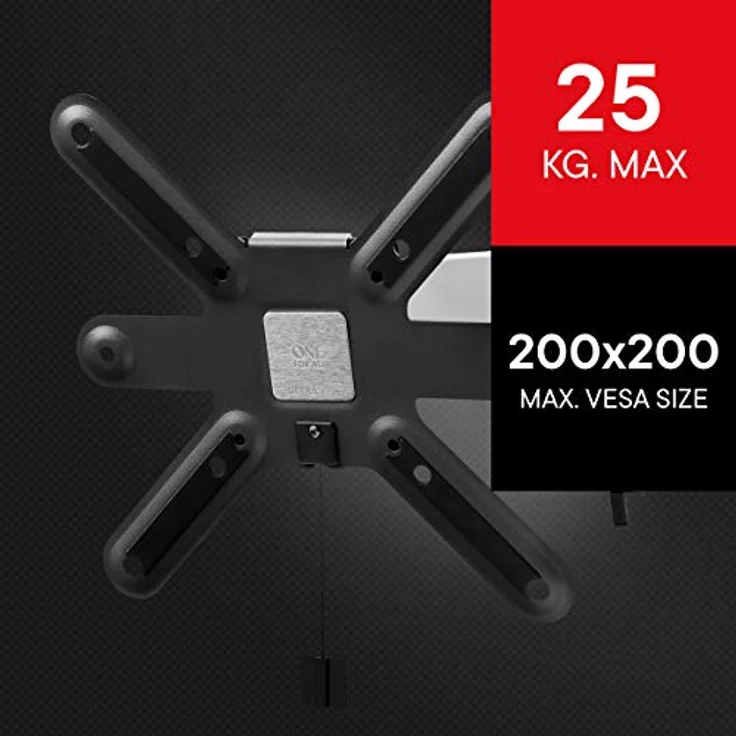One For All TV-Wandhalterung - Schwenkbar 90°-Neigbar-Ausziehbare Fernseher Halterung - 4K OLED QLED LED Flachbildfernseher - 13 bis 43 Zoll - VESA 75x75 bis 200x200 –max. 25 kg – WM6242 – Bild 5