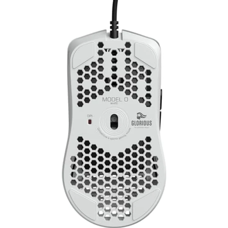 Glorious PC Gaming Race Model O Gaming-Maus mit Kabel, Weiß Glänzend – Bild 6