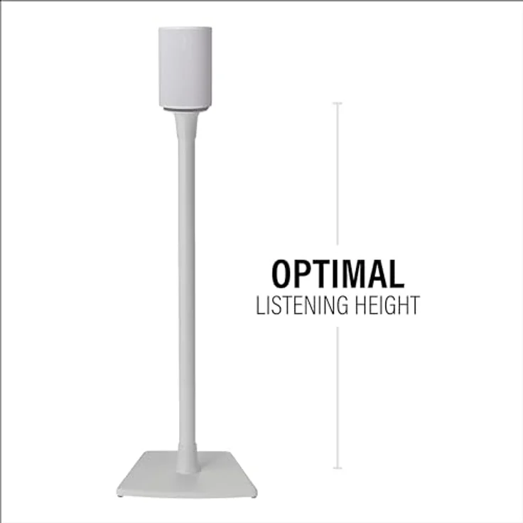 Sanus WSSE1A2-W2 Verstellbare Lautsprecherständer für Sonos Era 100 - Weiß - Paar – Bild 4
