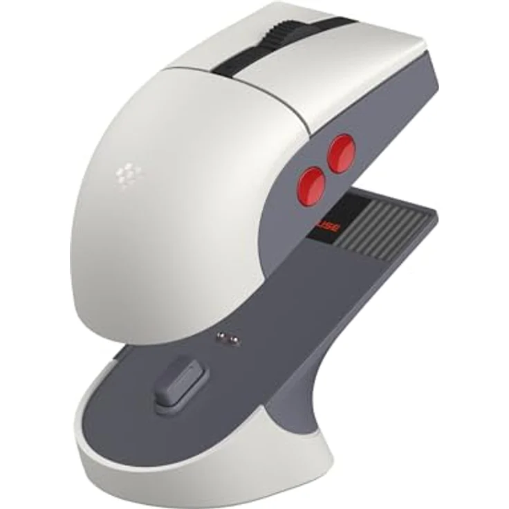 8BitDo Retro R8 Maus mit Ladestation, PAW 3395 Sensor, DPI 26.000, kabellos, 4K Polling Rate, programmierbare Tasten, Kailh Sword GM X Micro Switches - N Edition – Bild 2