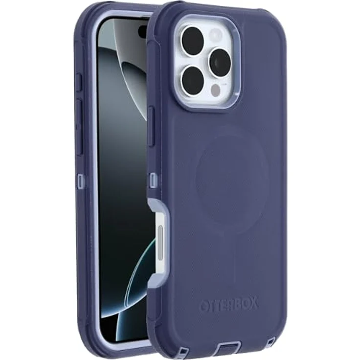 OtterBox Defender Series MagSafe Hülle für iPhone 16 Pro Max, stoßfest und sturzsicher, 7X militärstandard geprüft, lila – Bild 1