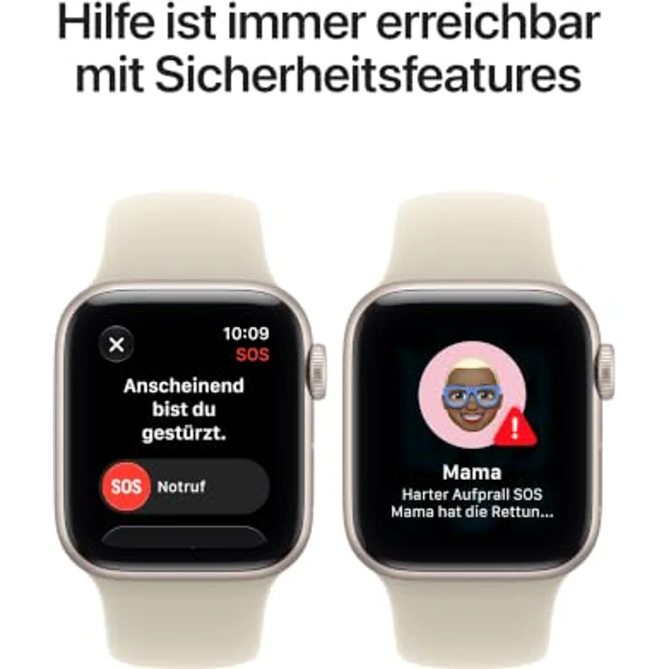 Apple Watch SE 3 Cellular, 40mm Mitternacht Aluminium Case mit Navyblauem Sport Band, leistungsstarker S10 Dual-Core Prozessor, schwimmfest, M/L – Bild 6