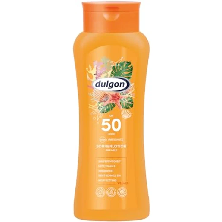 Dulgon Sonnencreme 50 wasserfest 250ml - Sonnenschutz Creme ohne Octocrylene, UVA & UVB Schutz, vegan & mikroplastikfrei, 24H Feuchtigkeit – Bild 1