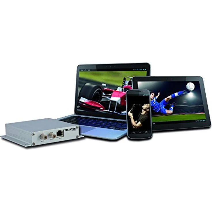 Telestar Digibit Twin Satelliten-IP Netzwerk Transmitter (HDTV, 2 SAT Eingänge, 1 LAN Ausgang) silber – Bild 4