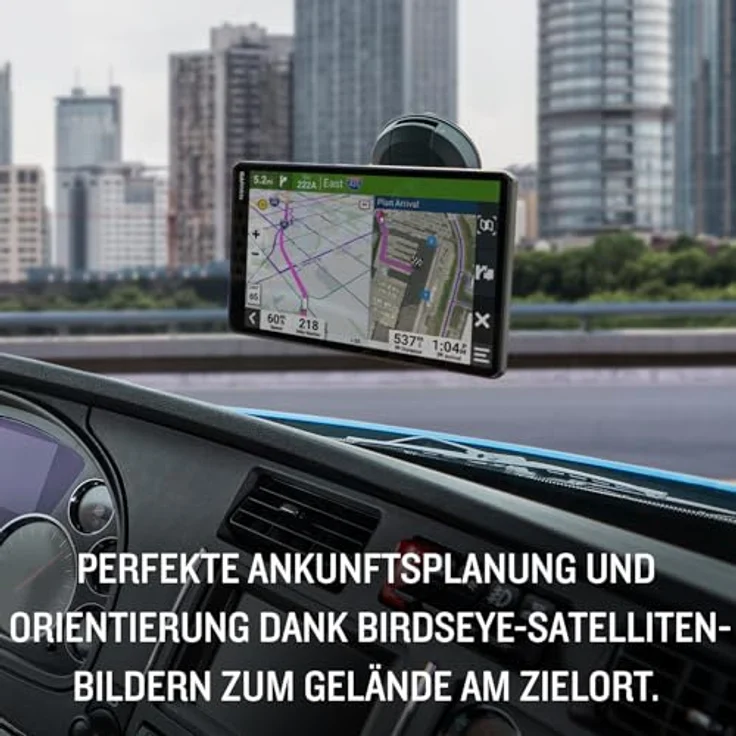 Garmin dēzl LGV 610 MT-D EU, LKW-Navigationsgerät mit 6“ Farbdisplay, vorinstallierten EU Karten für 46 Länder, fahrzeugspezifischem Routing, Echtzeitdiensten und Satellitenbildern – Bild 5