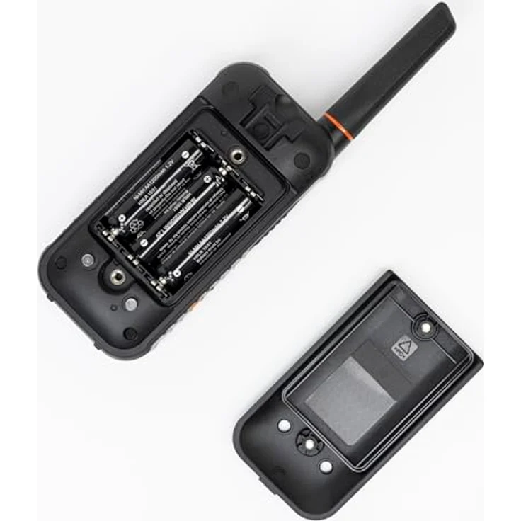 PNI PMR R80 PRO, Tragbarer Radiosender 2er-Set, 0,5 W, 16 Kanäle, wasserdicht IP67, LED-Taschenlampe, SOS-Taste, VOX, USB-C – Bild 3