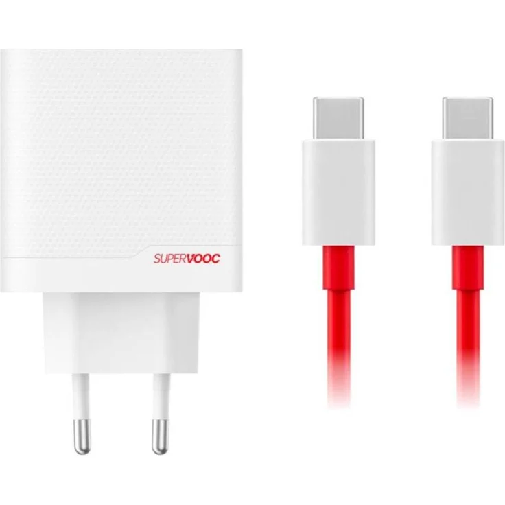 OnePlus Power Adapter Kit (80 W), USB Ladegerät mit Blitzladung, Weiss