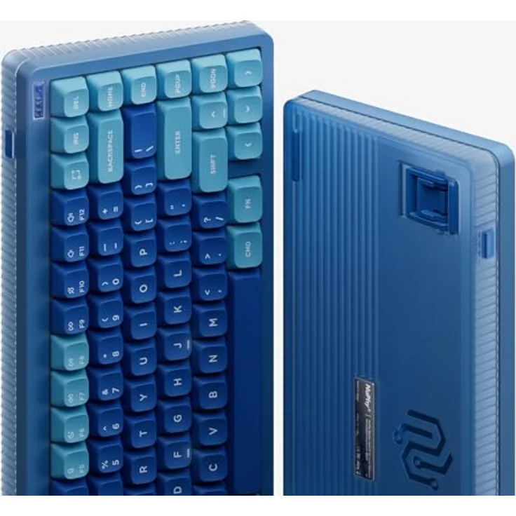 nuphy Halo75 V2 Mechanische Gaming-Tastatur 75% kabellos Hot-Swap-Fähige Tastatur, 83 Tasten RGB-Tastatur mit Hintergrundbeleuchtung, unterstützt Bluetooth/2.4GHz/USB-C (Blue, Raspberry 46gf) – Bild 3