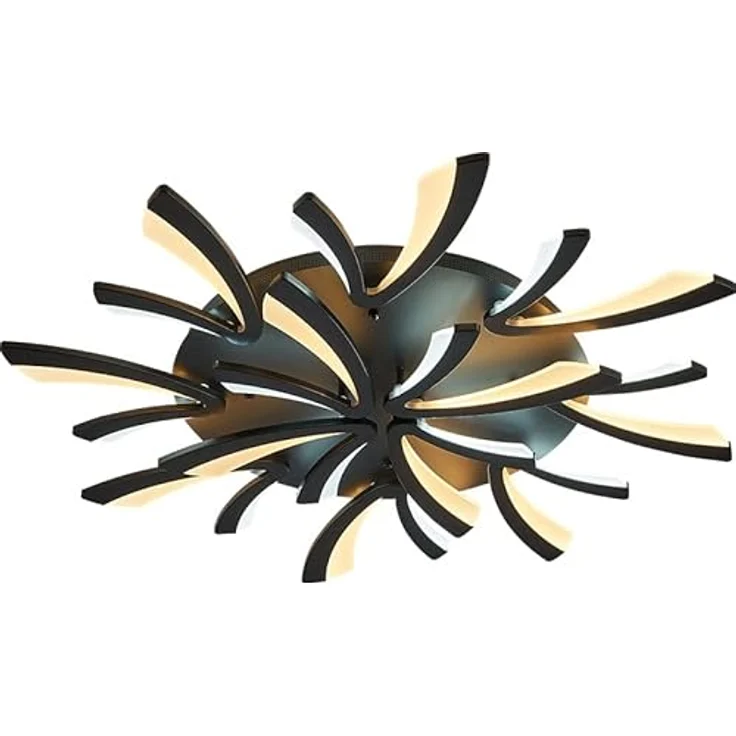 Eurotondisplay LED Deckenleuchte XW062B-12 100cm mit Fernbedienung, dimmbar, Schwarz – Bild 3
