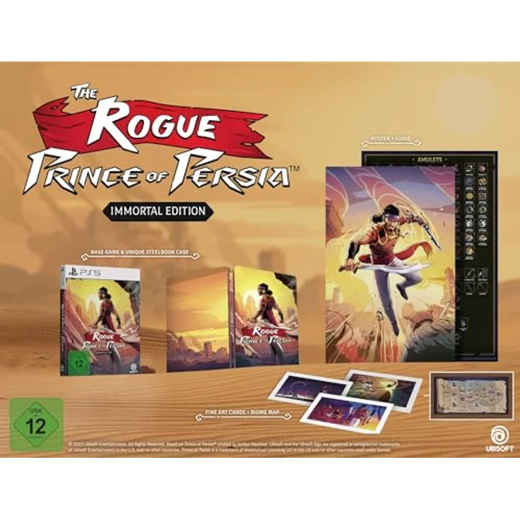 U & I Entertainment Limited The Rogue Prince of Persia: Immortal Edition - PS5, Steelbook mit 3 Premium-Artcards, doppelseitiges Poster und sammelbare O-Ring-Hülle – Bild 2