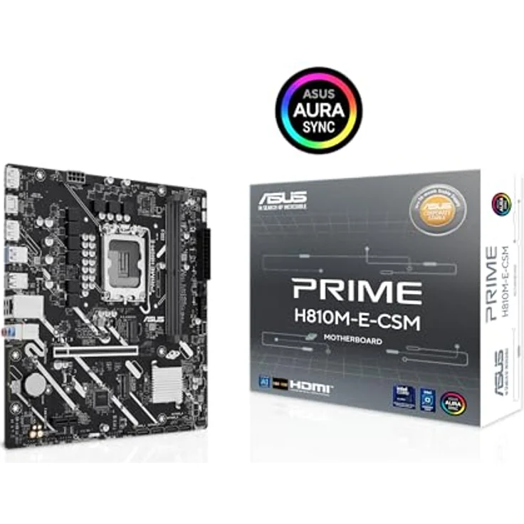 Asus PRIME H810M-E-CSM, Micro-ATX Mainboard mit Intel H810, LGA1851, DDR5, PCIe 4.0 und RGB-Beleuchtung – Bild 10