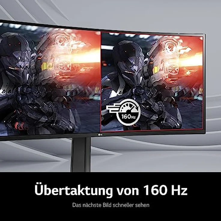 LG UltraGear Gaming Monitor 34GN850P 86,7 cm - 34 Zoll, Curved IPS, 144 Hz, 1ms GtG, G-Sync, Free-Sync, HDR, Schwarz – Bild 5