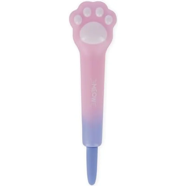 Legami Squishy Gel Pen Squeezies Kitty, Anti-Stress-Gelstift mit 1 mm feiner blauer Tinte, niedliches Katzen-Design – Bild 1