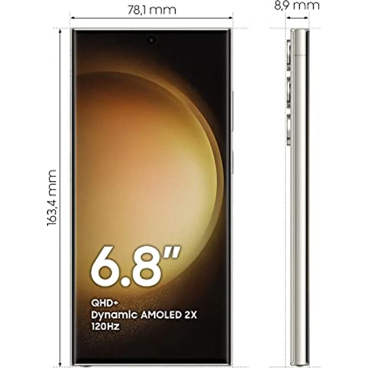 Samsung Galaxy S23 Ultra Android Smartphone, 256GB, 5.000mAh Akku, Smartphone ohne Vertrag Cream inkl. 36 Monate Herstellergarantie  – Bild 3