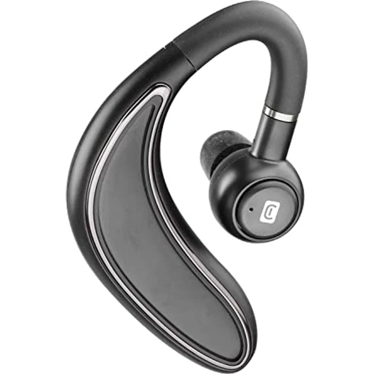 Cellularline | Bold | Mono-Bluetooth-Headset mit langlebigem Akku – 40 Minuten Ladezeit für 23 Stunden Autonomie - integrierte Mikrofon mit Multifunktionstaste, Schwarz – Bild 1