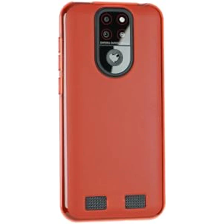 caseroxx Handy Cover für PEAQ PSP 500, TPU-Hülle, flexibel & stoßfest, Schutzhülle aus TPU, rot – Bild 2