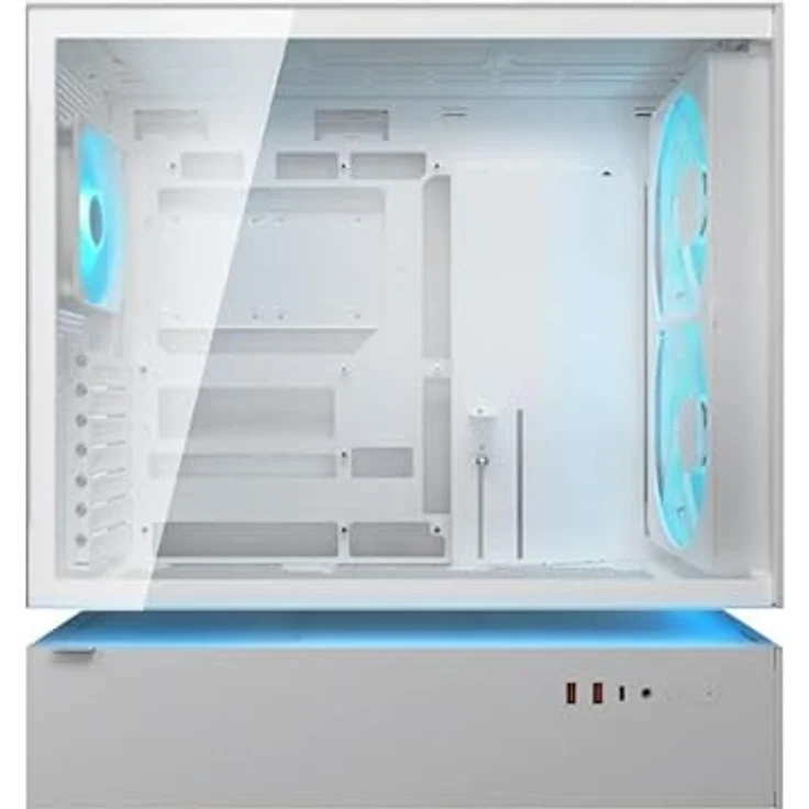 Cougar CFV235, Midi-Tower Gehäuse mit ARGB, Mesh-Design, Weiss, kompatibel mit ATX, mATX, Mini-ITX – Bild 3