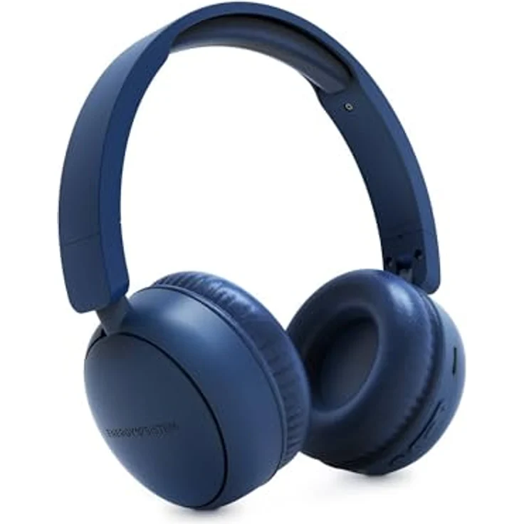 Energy Sistem Indigo Radio Color Headphones, Kabellose Bluetooth-Kopfhörer mit 16 Stunden Akkulaufzeit, FM-Radio und Micro-SD-Slot, blau – Bild 1