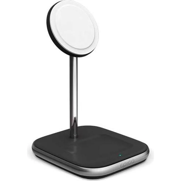 Epico 9915101300200, 30W Wireless Charger mit MFi- und MFM-Zertifizierung, Schwarz-Grau