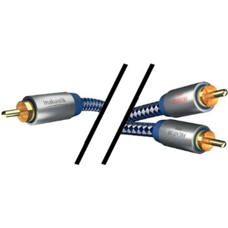 Inakustik Premium Audio Y Subwooferkabel 1x Cinch auf 2x Cinch 3m – Bild 2