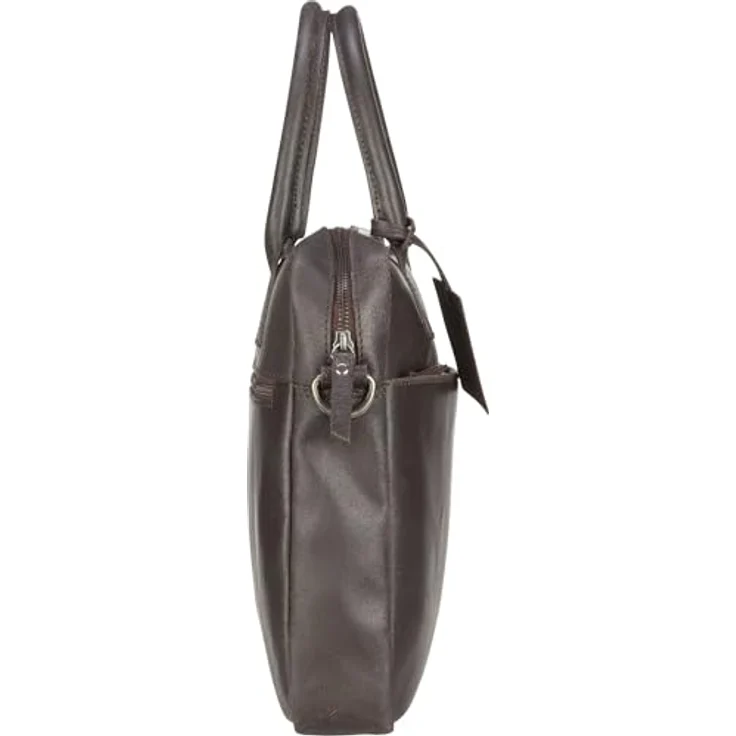Burkely Vintage Jack Aktentasche Leder 37 cm Laptopfach, Braun – Bild 5