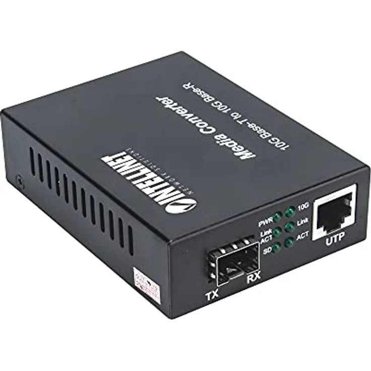 Intellinet Medienkonverter, Transceiver, Schwarz - 10 GigE, 5 GigE, 2.5 GigE, RJ-45 / SFP+ bis zu 100 m – Bild 4