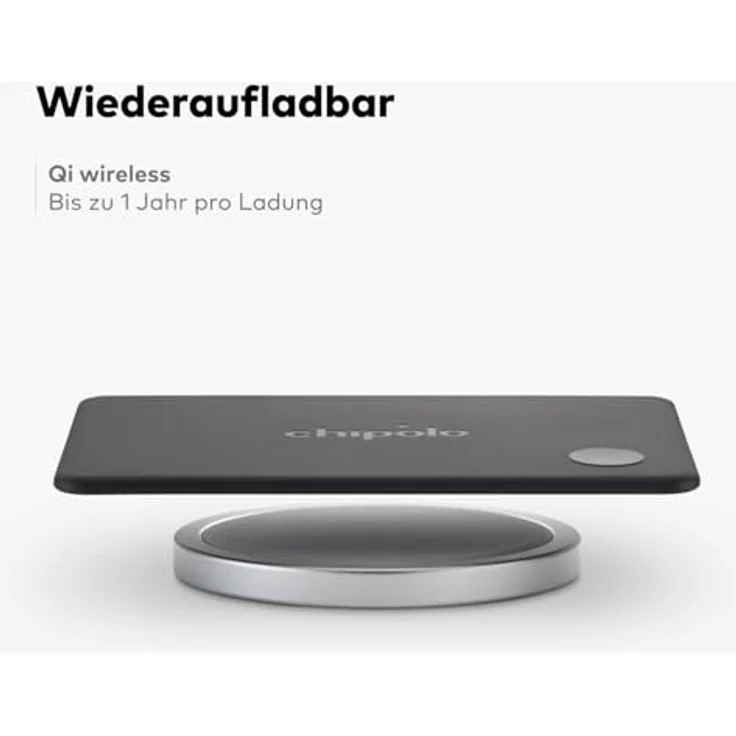 Chipolo Card, Wiederaufladbare Bluetooth Wallet-Tracker-Karte mit IP67 Wasserdichtigkeit, kompatibel mit Apple Finden Sie meine und Google Mein Gerät Finden – Bild 4