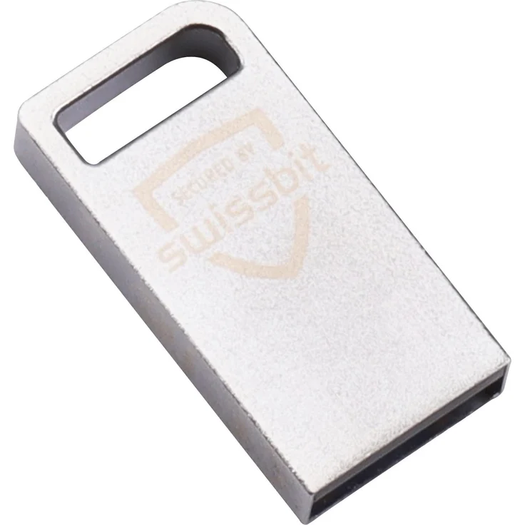 Olympia TSE USB STICK SWISSBIT 3 JAHRE              HINWEIS BEACHTEN (8 GB), USB Stick, Grau – Bild 1