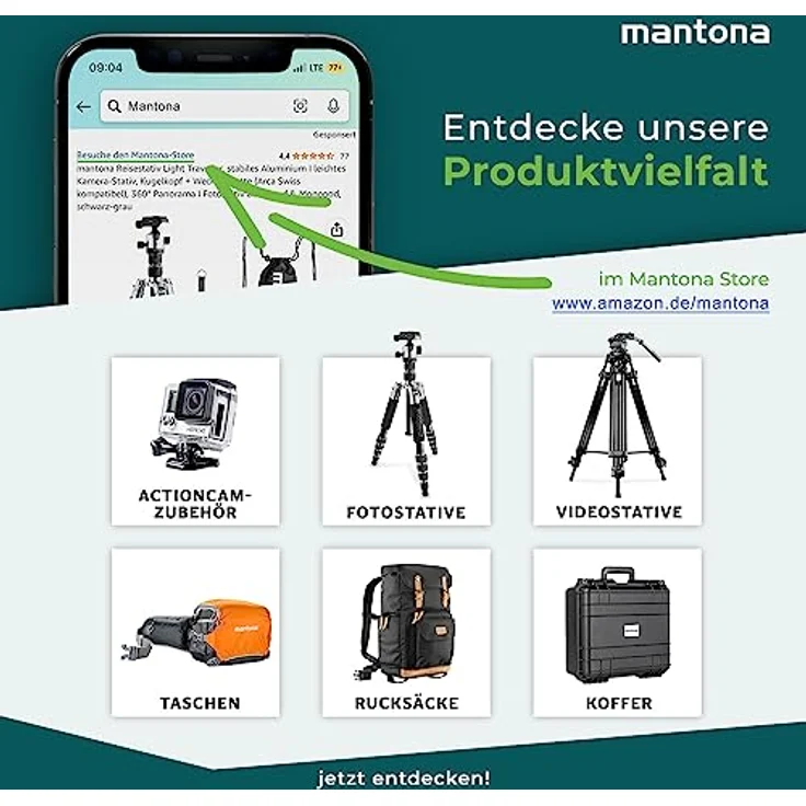 Mantona ElementsPro 50 Outdoor und Kamerarucksack (geeignet für 1 bis 2 Kameras, 4 bis 5 Objektive, Netzteil und Zubehör, Laptop-Fach bis 15 Zoll, aus praktischem Nylon mit Regenschutz) grau-orange – Bild 6