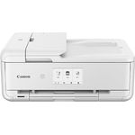 Canon PIXMA TS9551Ca Farbtintenstrahl Multifunktionsdrucker DIN A4 A3 (A3 Drucker, Scanner, Kopierer, WLAN, LAN, Print App, 2 Papierzuführungen, Duplexdruck) weiß
