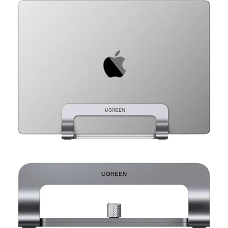 UGREEN 20471 Notebook-Ständer, vertikaler Laptop-Halter aus Aluminium mit einstellbarer Breite und Anti-Rutsch-Schutz für Geräte bis 17,3 Zoll – Bild 2