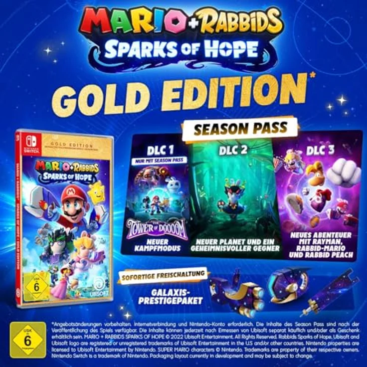 Ubisoft Mario + Rabbids Sparks of Hope - Gold Edition (Code in a box) - [Nintendo Switch] - Strategische Kämpfe in der Galaxie – Bild 3