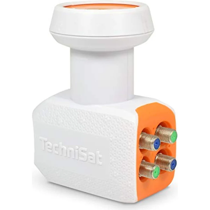 TechniSat Quad LNB für 4 Teilnehmer TV Receiver direkt Anschluss mit Wetterschutz Unix digital UHD 4K Ultra HD Full HDTV + 4 F-Stecker – Bild 2