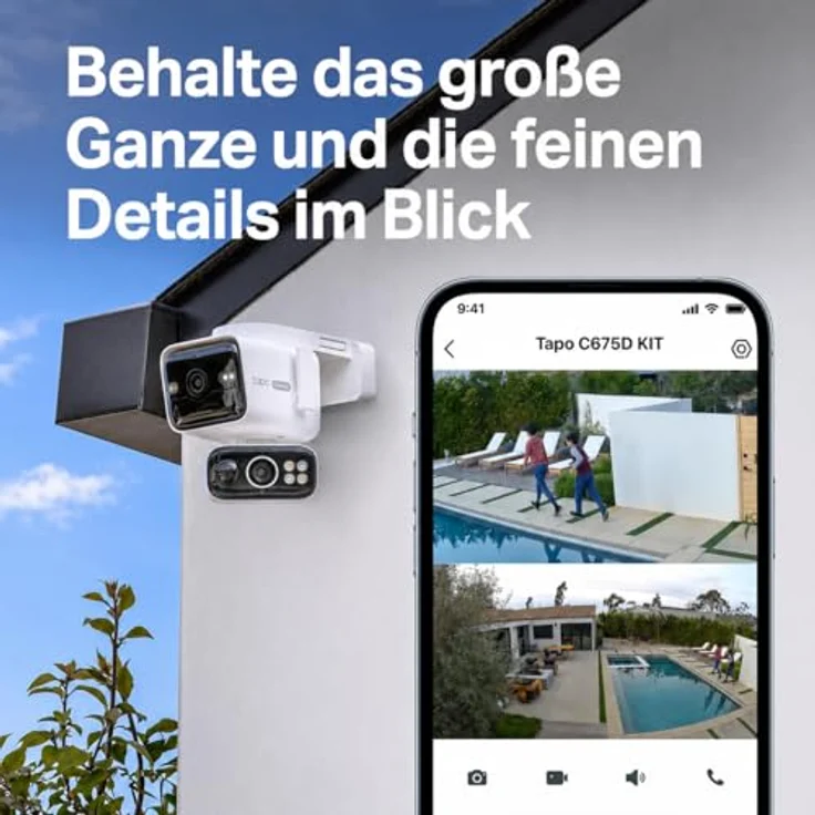 Tapo C675D KIT, 4K Solar-Überwachungskamera mit 169° Ultraweitwinkel, 6mm Teleobjektiv, Dualband-WLAN, KI-Erkennung, lokalem Speicher und aktiver Abschreckung – Bild 4