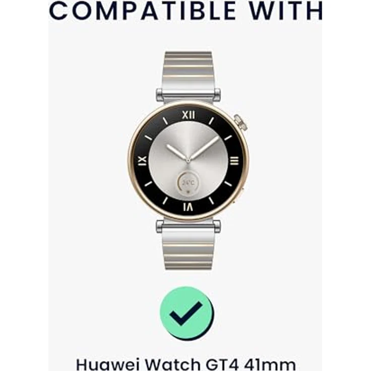 kwmobile 2X Schutzglas kompatibel mit Huawei Watch GT4 41mm Folie - Displayschutzfolie für Smartwatch Transparent – Bild 2