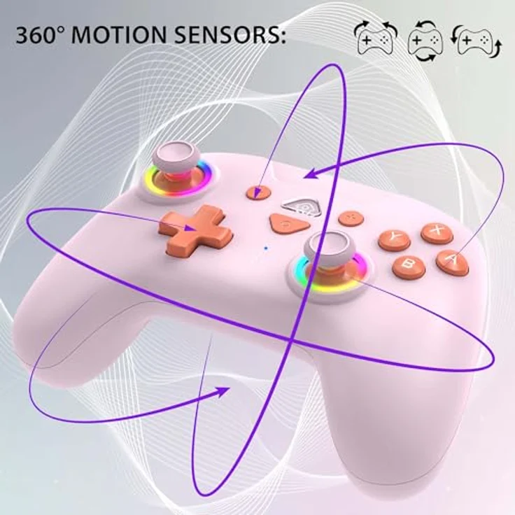 Subsonic 147437, Kabelloses Gamepad für Nintendo Switch mit D-Pad, Home Button, Turbo-Funktion, Mehrfarbig, 600 mAh Akku, bis zu 10 Stunden Spielzeit – Bild 6